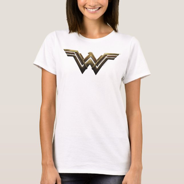 Justice League | Metallic Wonder Woman Symbol T-Shirt (Front)