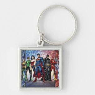 Justice League New 52 Justice League Line Up Key Ring