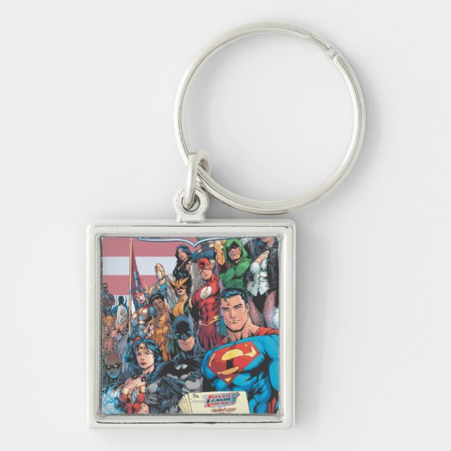 Justice League of America First Issue Key Ring (Front)