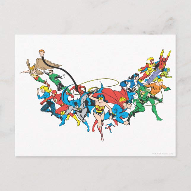 Justice League of America Group 2 Postcard (Front)