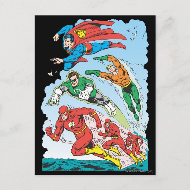 Justice League of America Group 3 Postcard (Front)