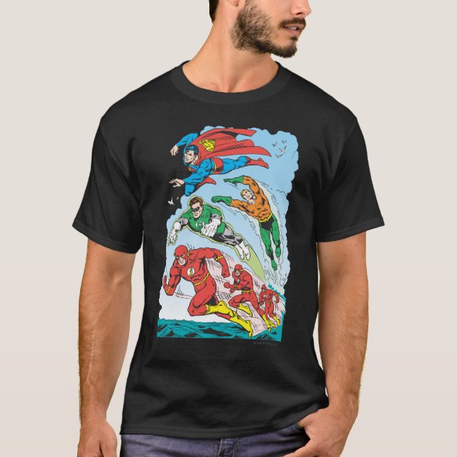 Justice League of America Group 3 T-Shirt (Front)