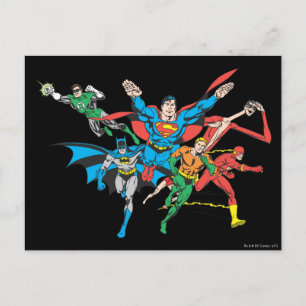 Justice League of America Group 4 Postcard