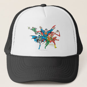 Justice League of America Group 4 Trucker Hat