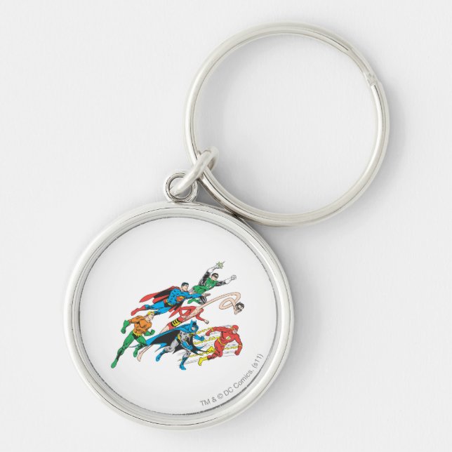 Justice League of America Group 5 Key Ring (Front)