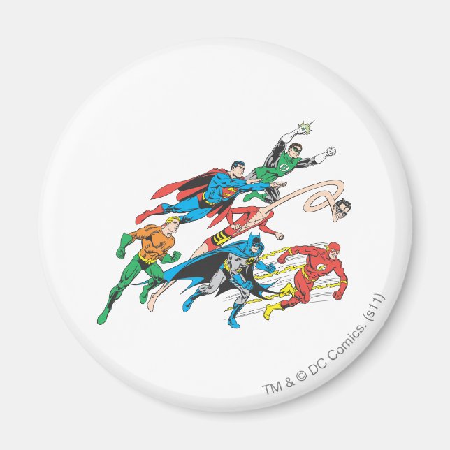 Justice League of America Group 5 Magnet (Front)