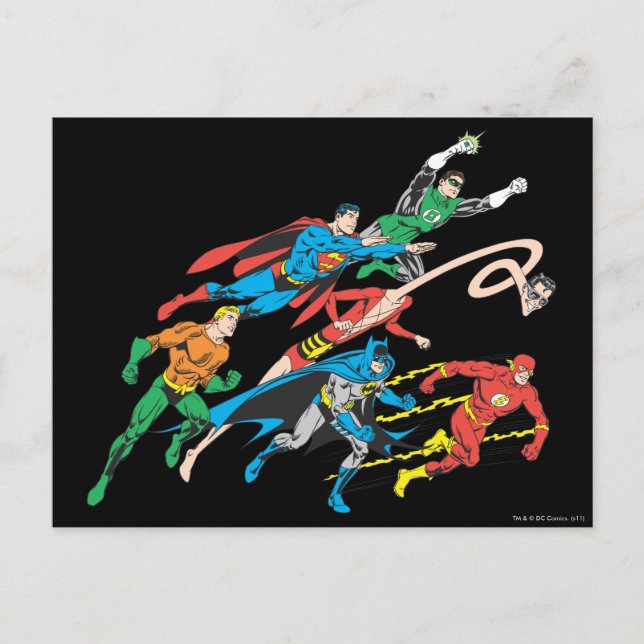 Justice League of America Group 5 Postcard (Front)