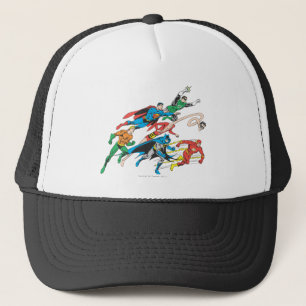 Justice League of America Group 5 Trucker Hat