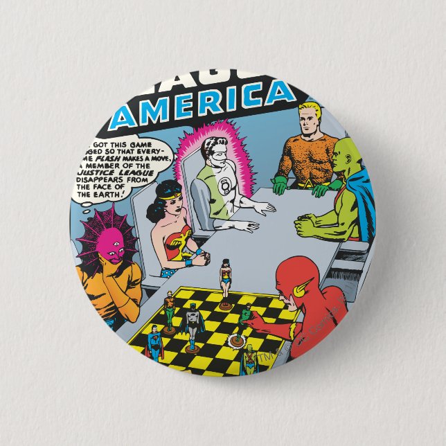 Justice League of America Issue #1 - Nov 6 Cm Round Badge (Front)