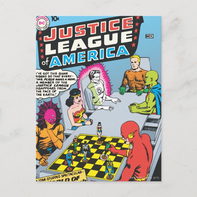 Justice League of America Issue #1 - Nov Postcard (Front)