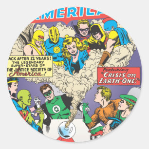 Justice League of America Issue #21 - Aug Classic Round Sticker