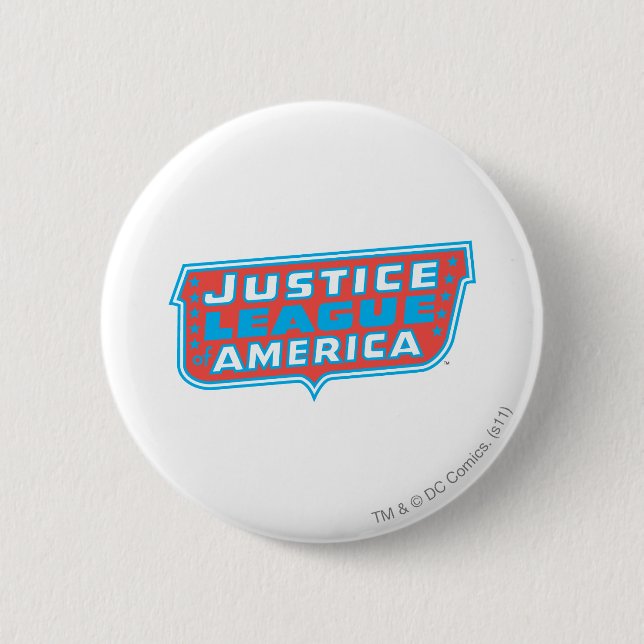 Justice League of America Logo 6 Cm Round Badge (Front)