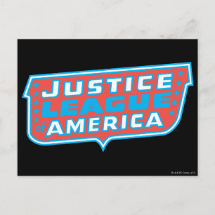 Justice League of America Logo Postcard