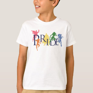 Justice League Pride Character Silhouettes T-Shirt