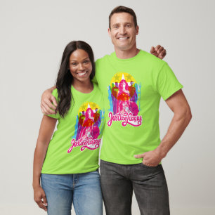 Justice League Retro Group & Logo Pop Art T-Shirt