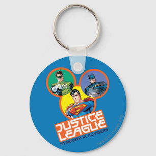 Justice League "Strength in Numbers" Key Ring