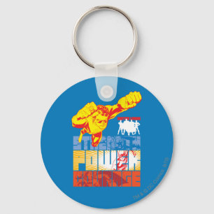 Justice League Strength. Power. Courage. Character Key Ring