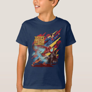 Justice League | Superman, Flash, & Batman Badge T-Shirt