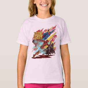 Justice League Superman, Flash, & Batman Badge T-Shirt