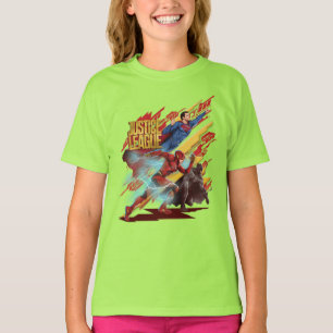 Justice League   Superman, Flash, & Batman Badge T-Shirt