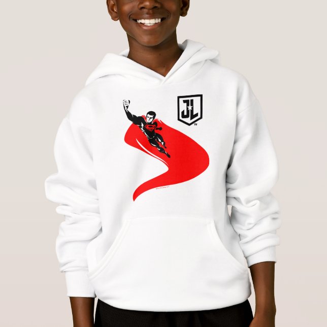 Justice League | Superman Flying Noir Pop Art (Front)