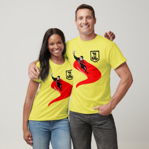 Justice League   Superman Flying Noir Pop Art T-Shirt