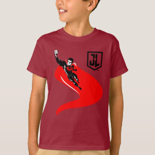 Justice League Superman Flying Noir Pop Art T-Shirt