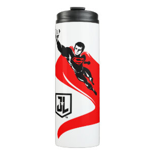 Justice League   Superman Flying Noir Pop Art Thermal Tumbler