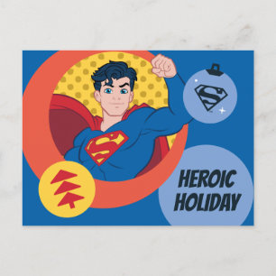 Justice League Superman Holiday Bauble Postcard
