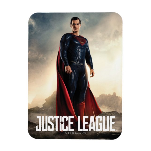 Justice League | Superman On Battlefield Magnet (Vertical)