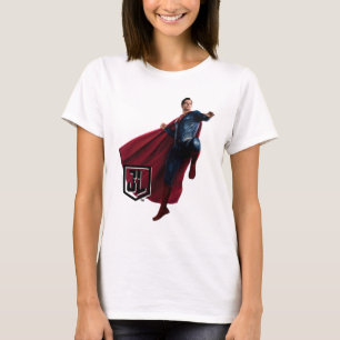 Justice League   Superman On Battlefield T-Shirt
