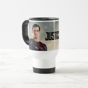Justice League Superman On Battlefield Travel Mug