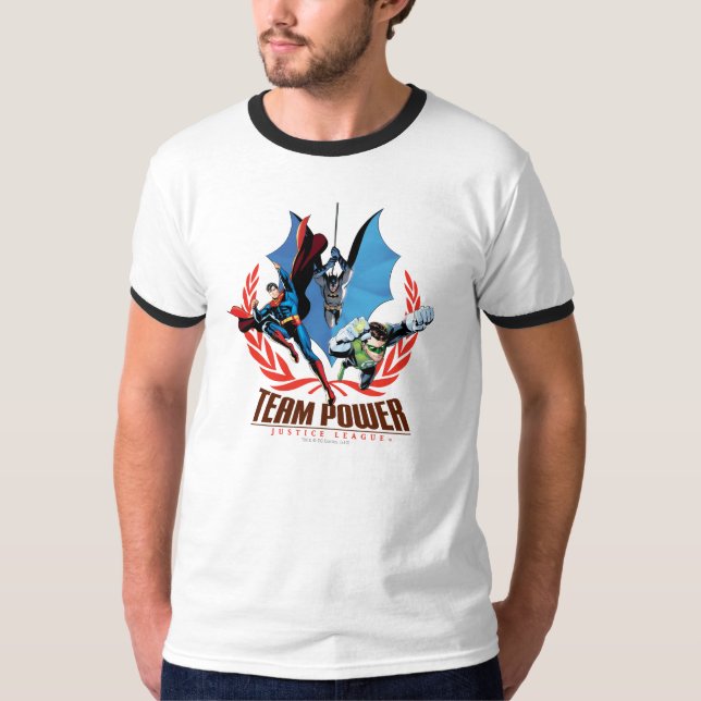 Justice League Team Power T-Shirt (Front)