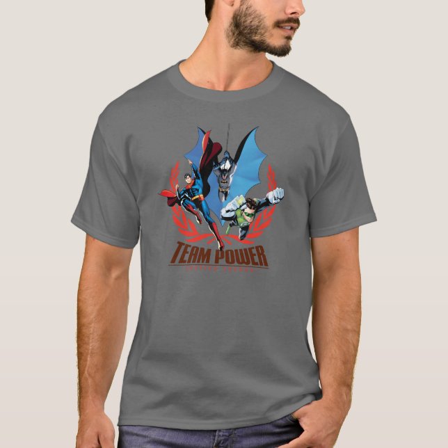 Justice League Team Power T-Shirt (Front)