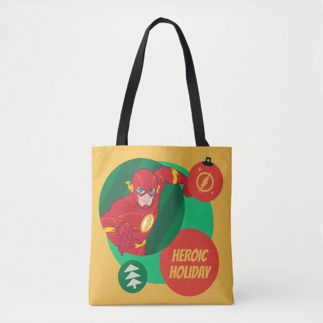 Justice League The Flash Holiday Bauble Tote Bag (Front)
