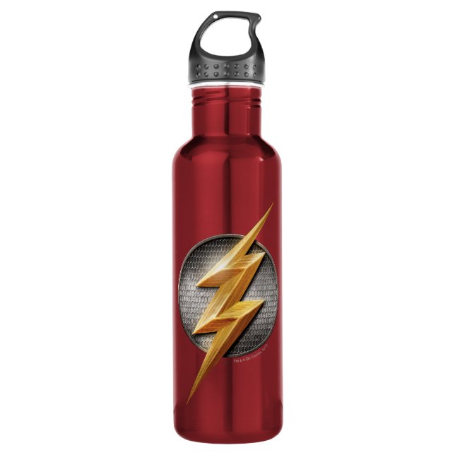 Justice League | The Flash Metallic Bolt Symbol 710 Ml Water Bottle (Front)