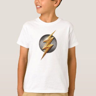 Justice League   The Flash Metallic Bolt Symbol T-Shirt