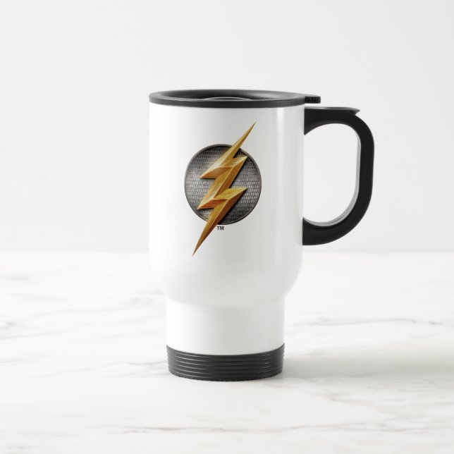 Justice League | The Flash Metallic Bolt Symbol Travel Mug (Right)