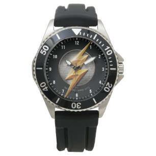 Justice League   The Flash Metallic Bolt Symbol Watch