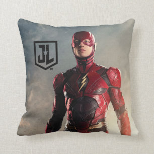 Justice League The Flash On Battlefield Cushion
