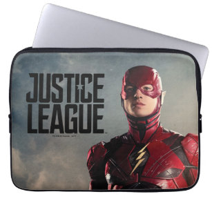 Justice League   The Flash On Battlefield Laptop Sleeve