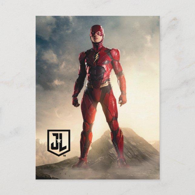 Justice League | The Flash On Battlefield Postcard (Front)