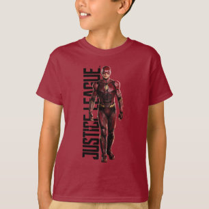 Justice League The Flash On Battlefield T-Shirt