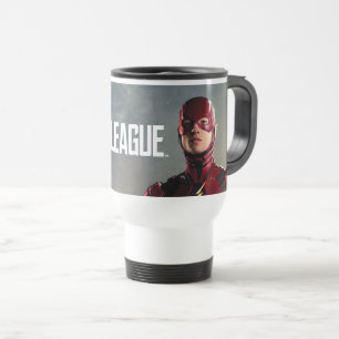 Justice League The Flash On Battlefield Travel Mug