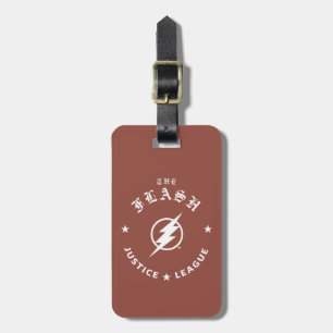 Justice League The Flash Retro Lightning Emblem Luggage Tag