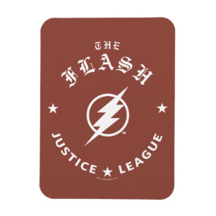 Justice League The Flash Retro Lightning Emblem Magnet