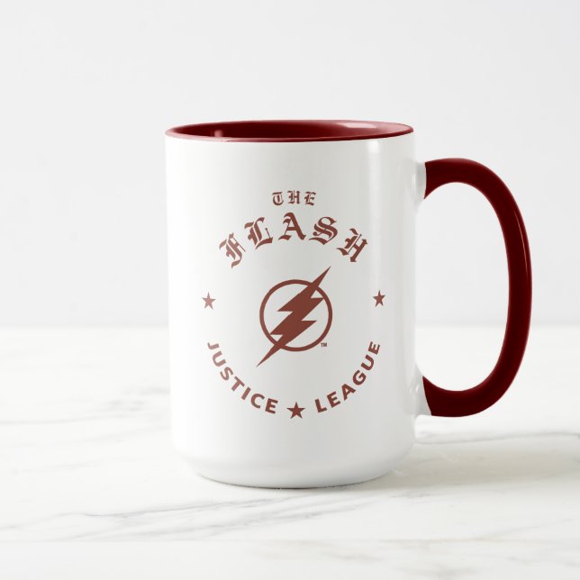 Justice League | The Flash Retro Lightning Emblem Mug (Right)