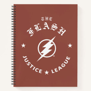Justice League   The Flash Retro Lightning Emblem Notebook