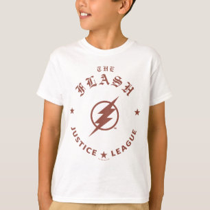 Justice League   The Flash Retro Lightning Emblem T-Shirt