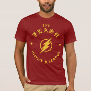 Justice League The Flash Retro Lightning Emblem T-Shirt